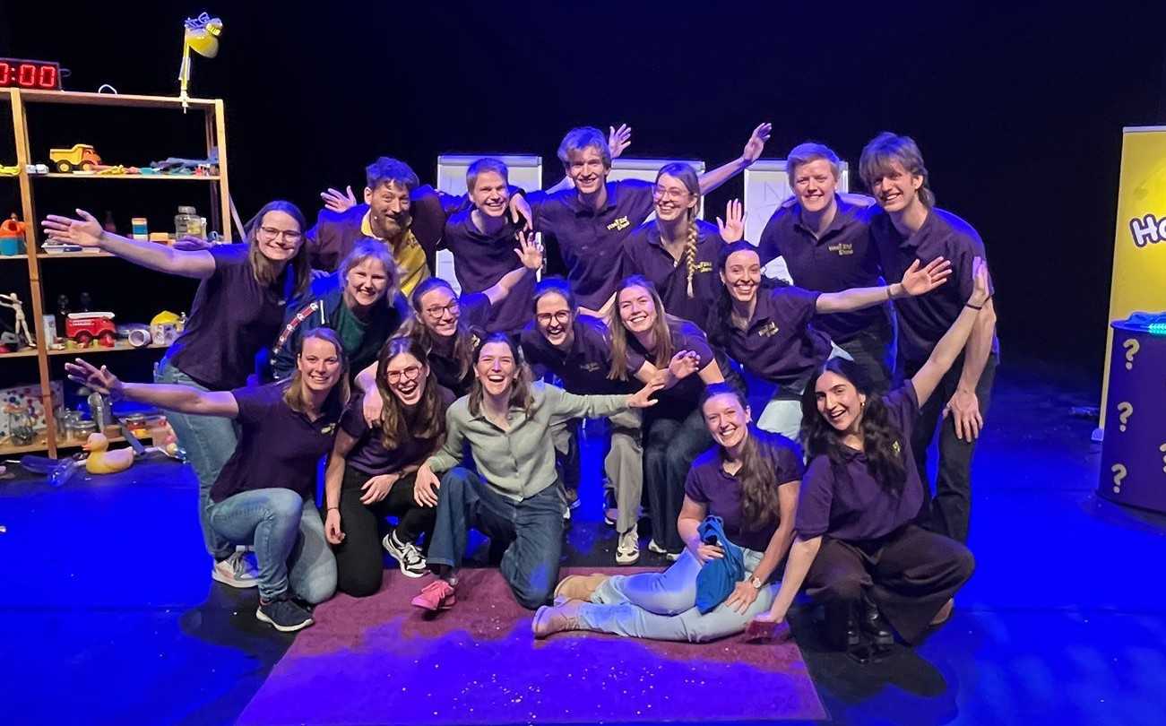 Group pic with this years' PhDs after our first show.
