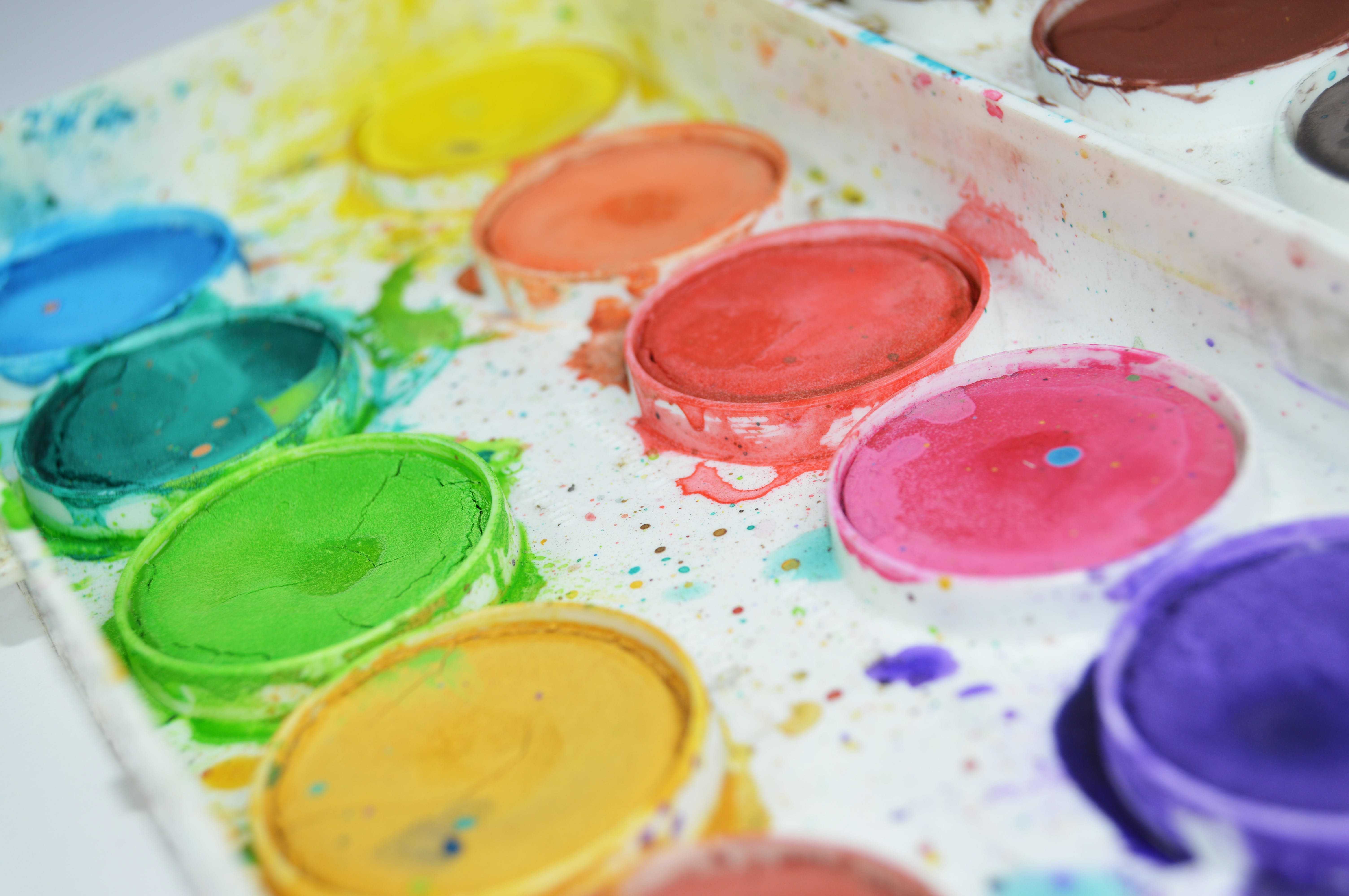 An image of watercolor paints for children