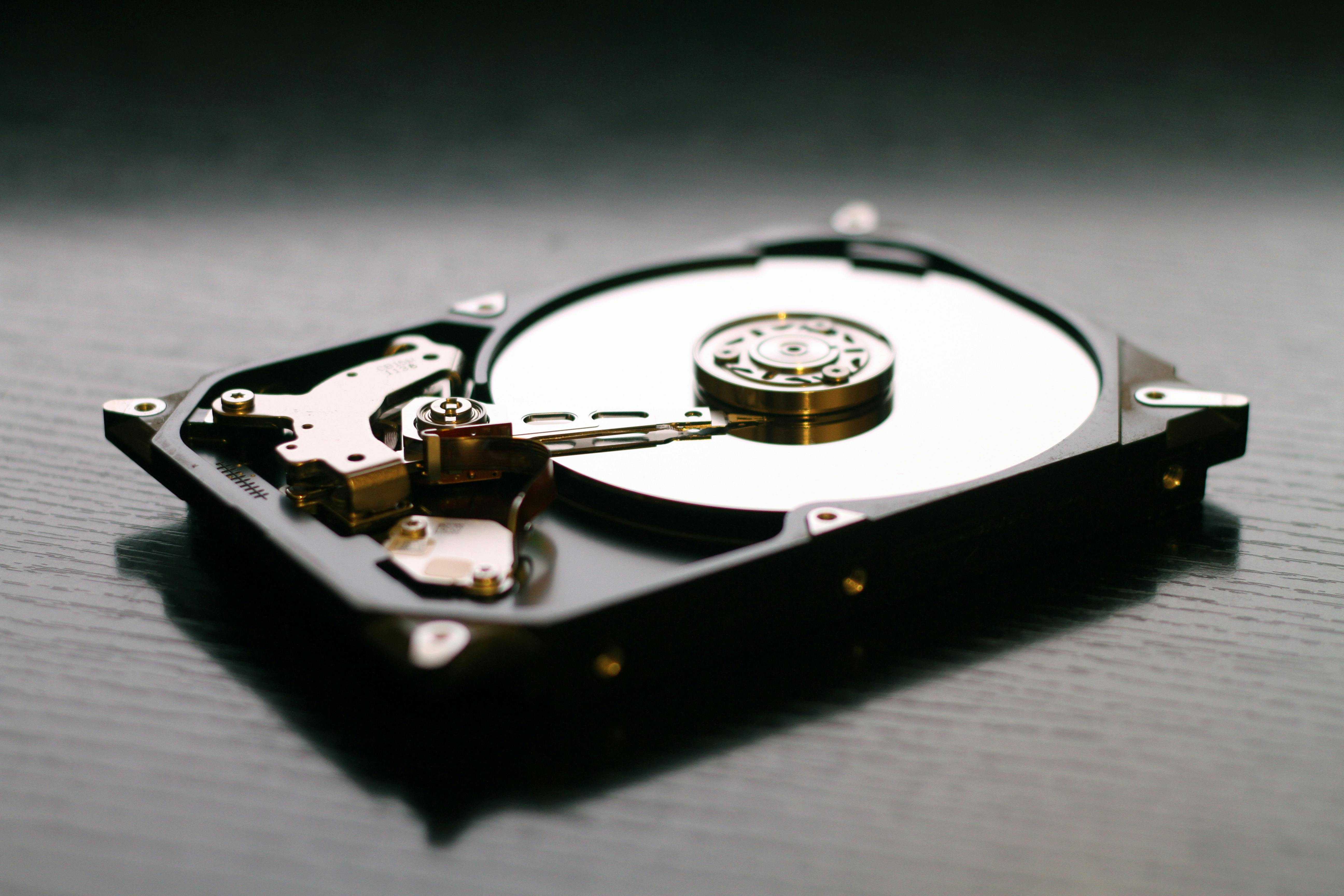 Image of a HDD on a table.
