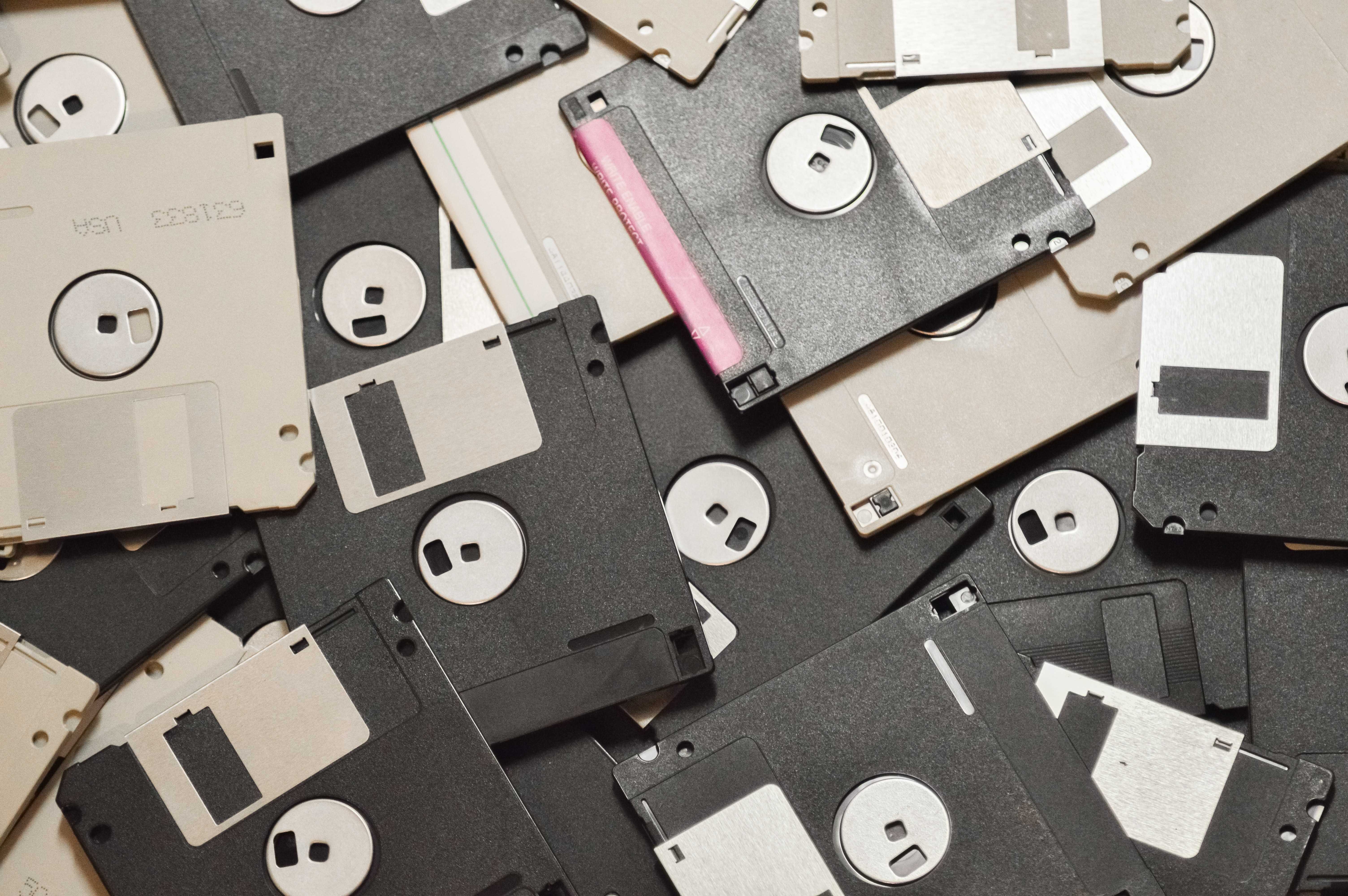 An image of floppy disks